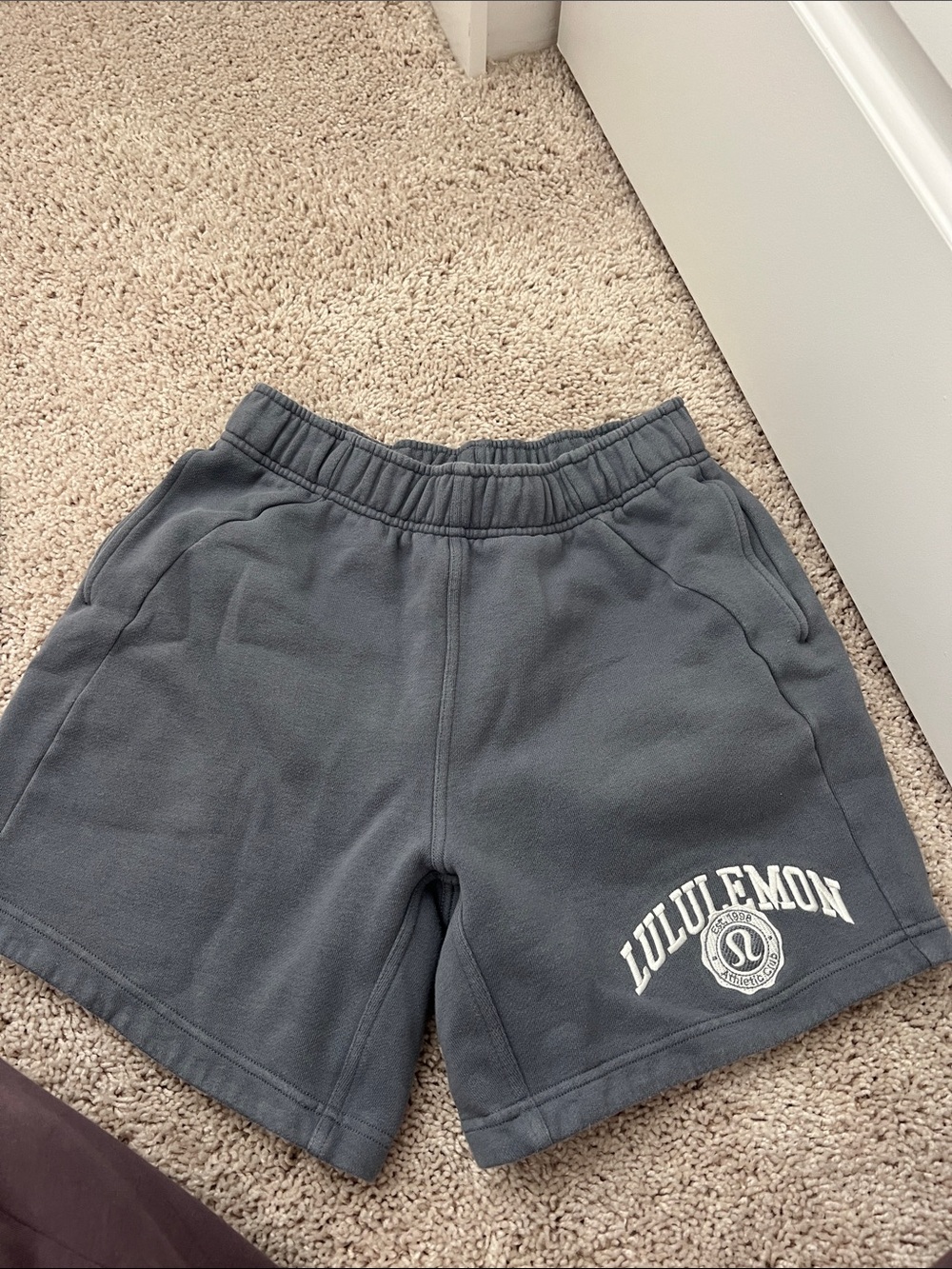 lululemon athletica scuba shorts  Gray Athletic Fleece Shorts